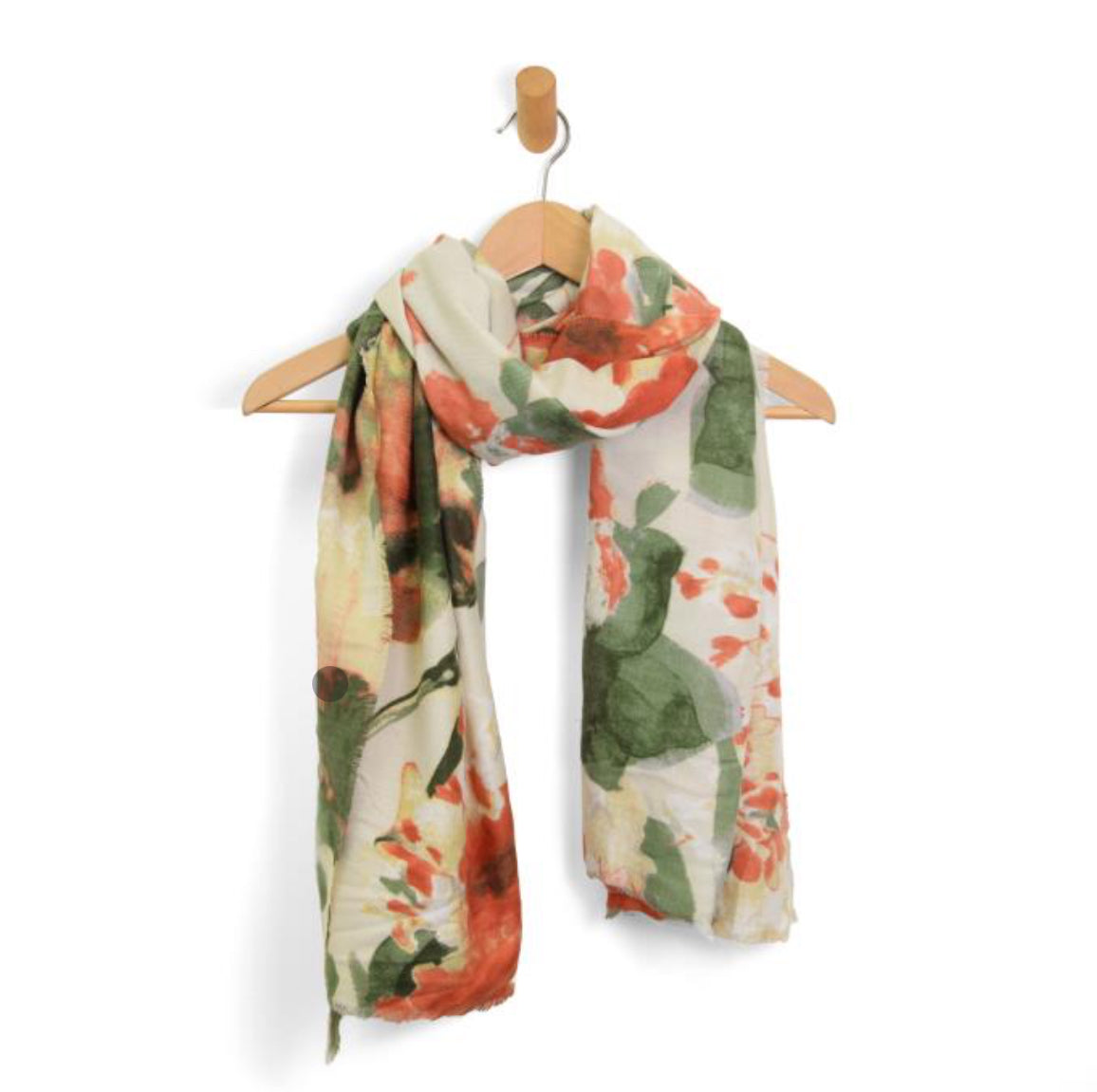 Garden Floral Scarf - Cream