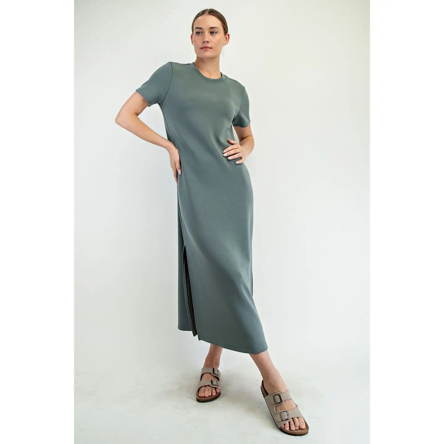 Modal Maxi Dress - Sage Leaf