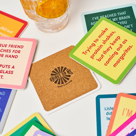 Drinks on Me English Word Coaster – Bailey Road