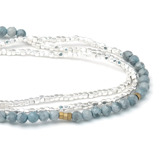 Scout Delicate Bracelet - Blue Howlite/Silver