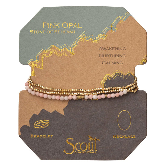 Scout Delicate Bracelet - Pink Opal/Gold