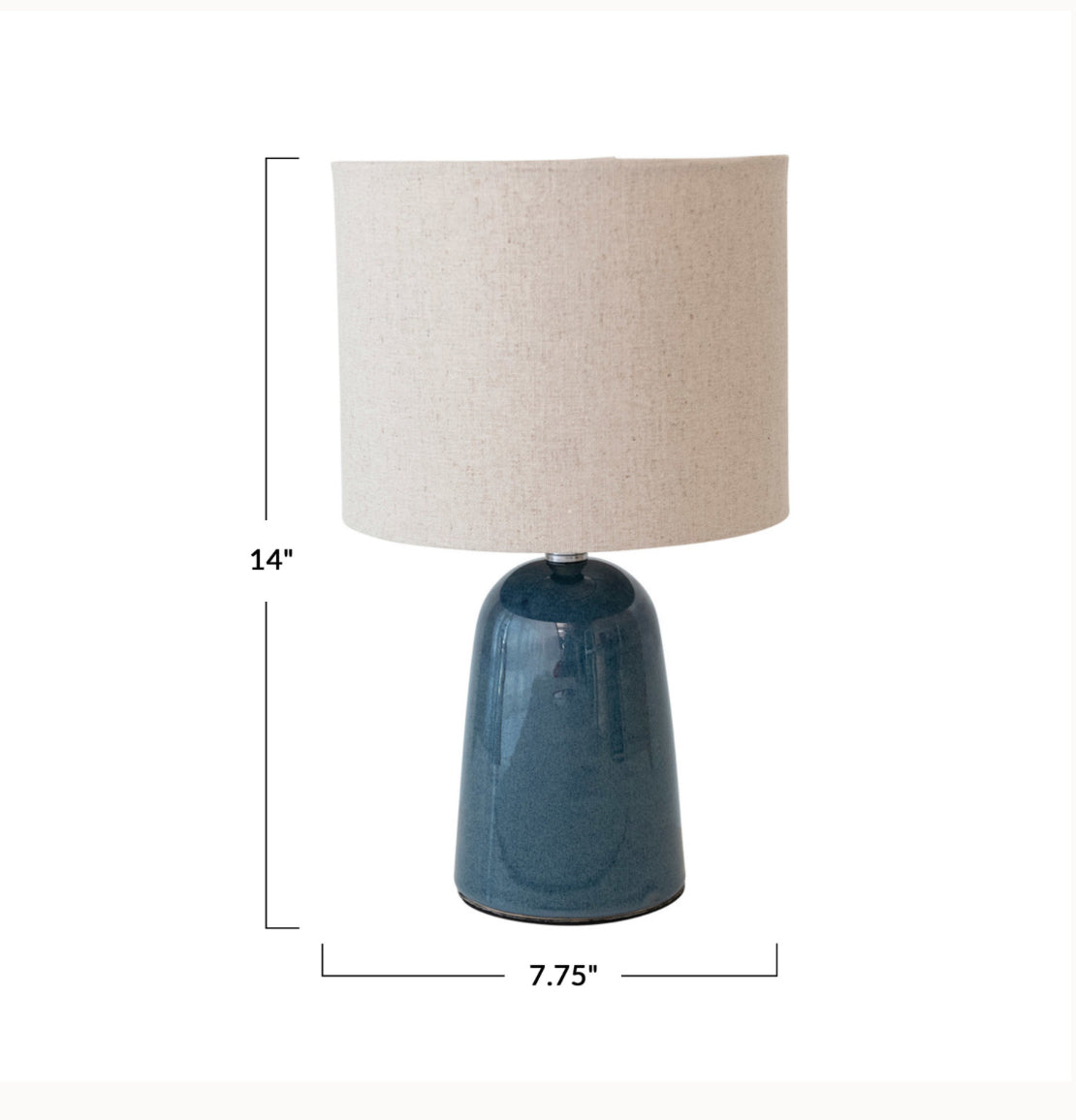 Ceramic Table Lamp with Linen Shade