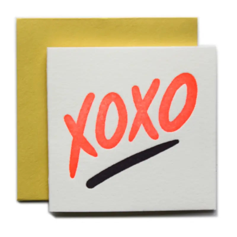 XOXO Tiny Greeting Card