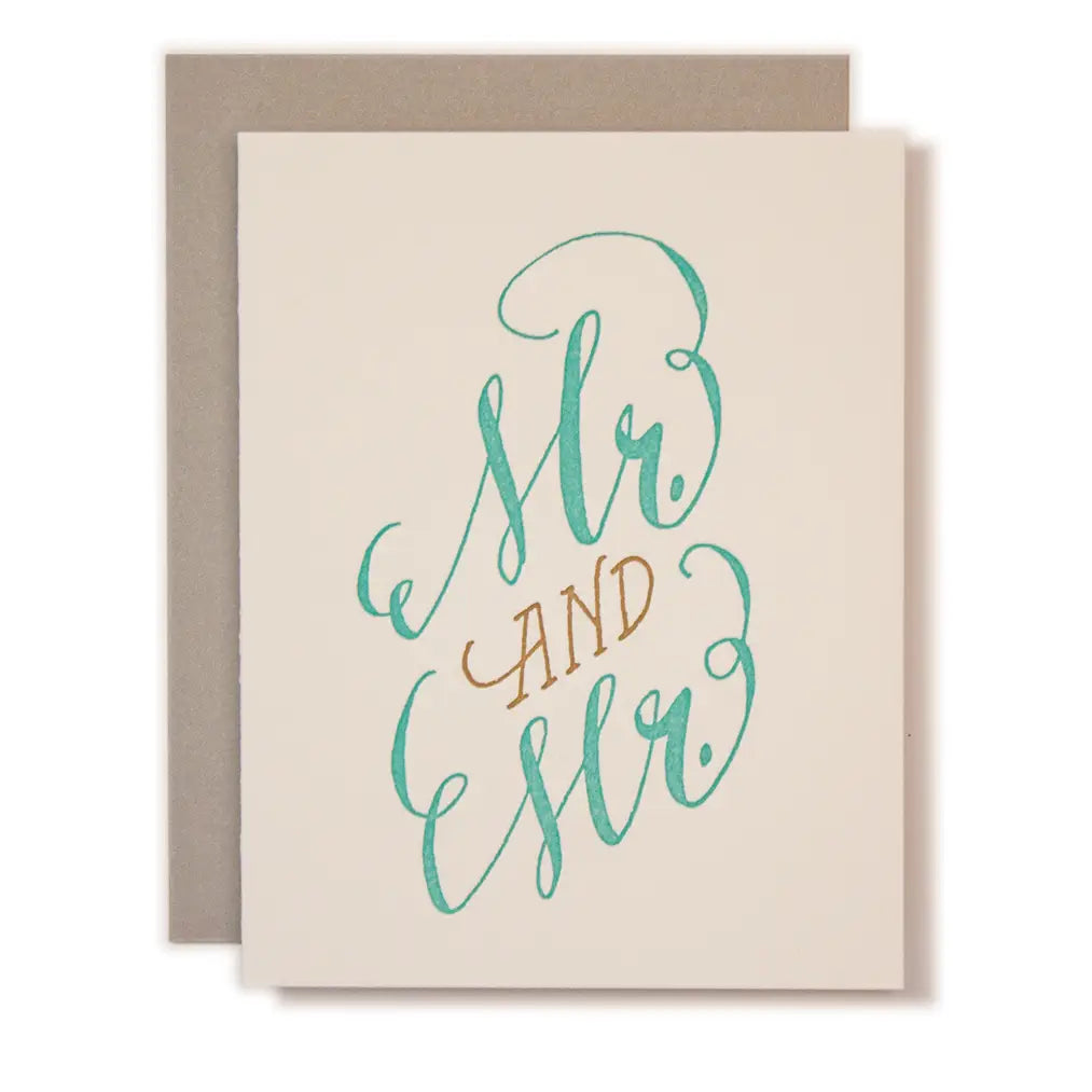 Mr. & Mr. Wedding Greeting Card