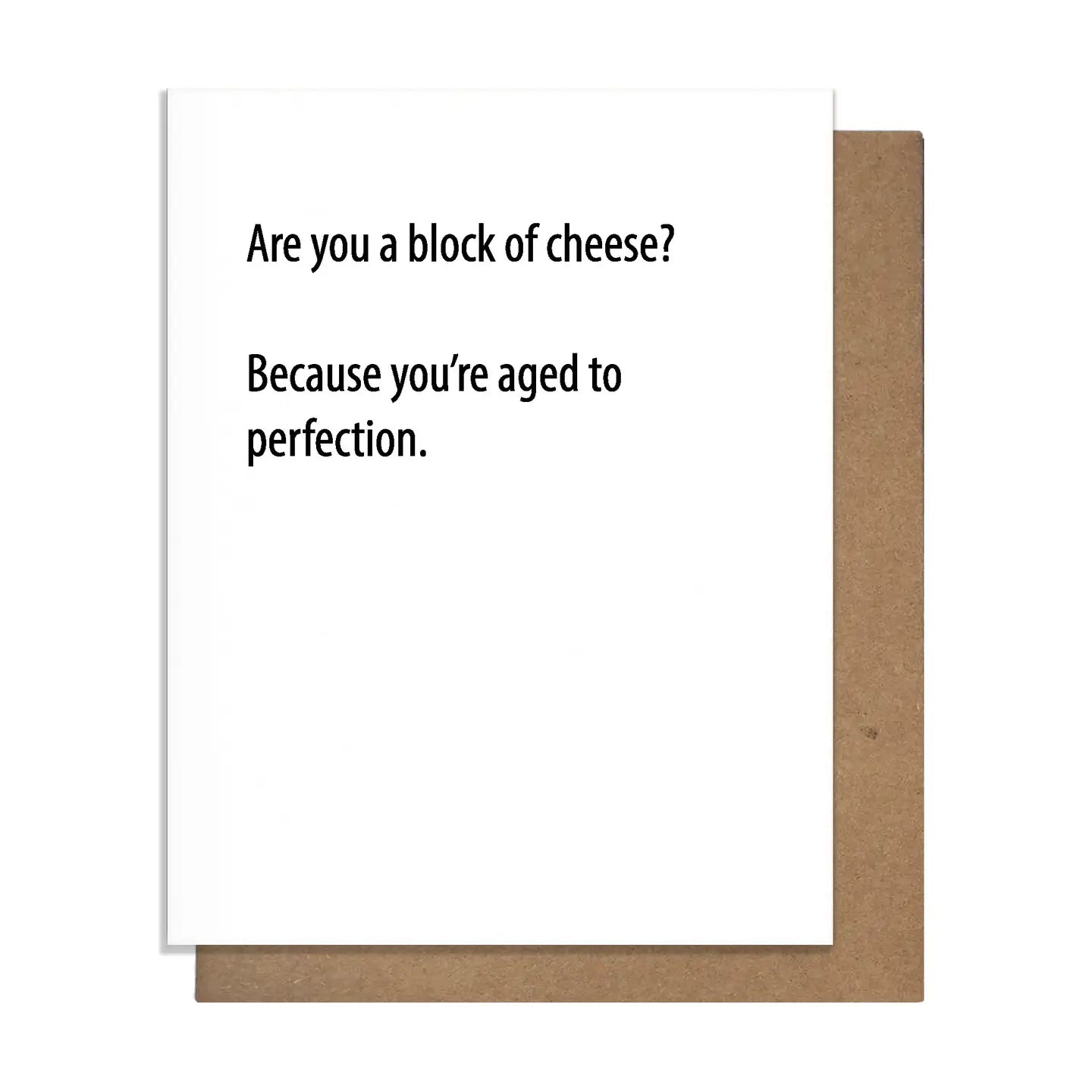 Block of Cheese Birthday Greeting Card