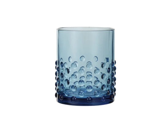 Hobnail Drinking Glass - Blue