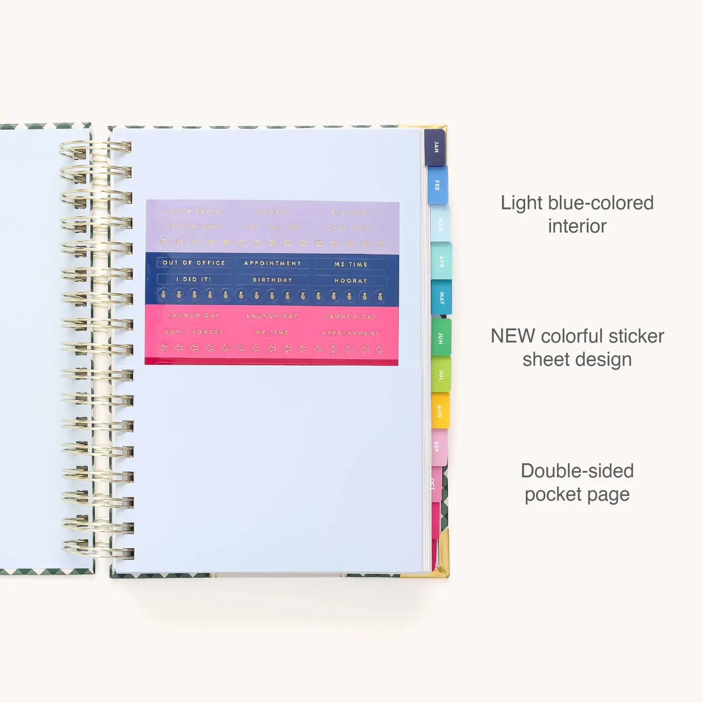 2026 Spiral Daily Simplified Planner - Camp Gingham