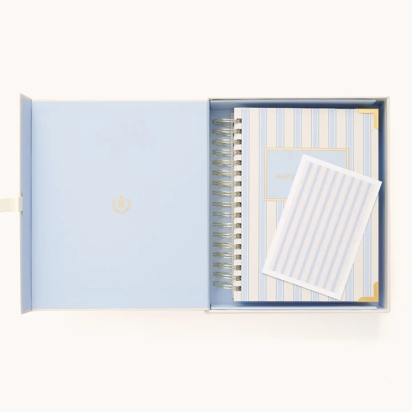 2026 Spiral Daily Simplified Planner - Serene Stripe