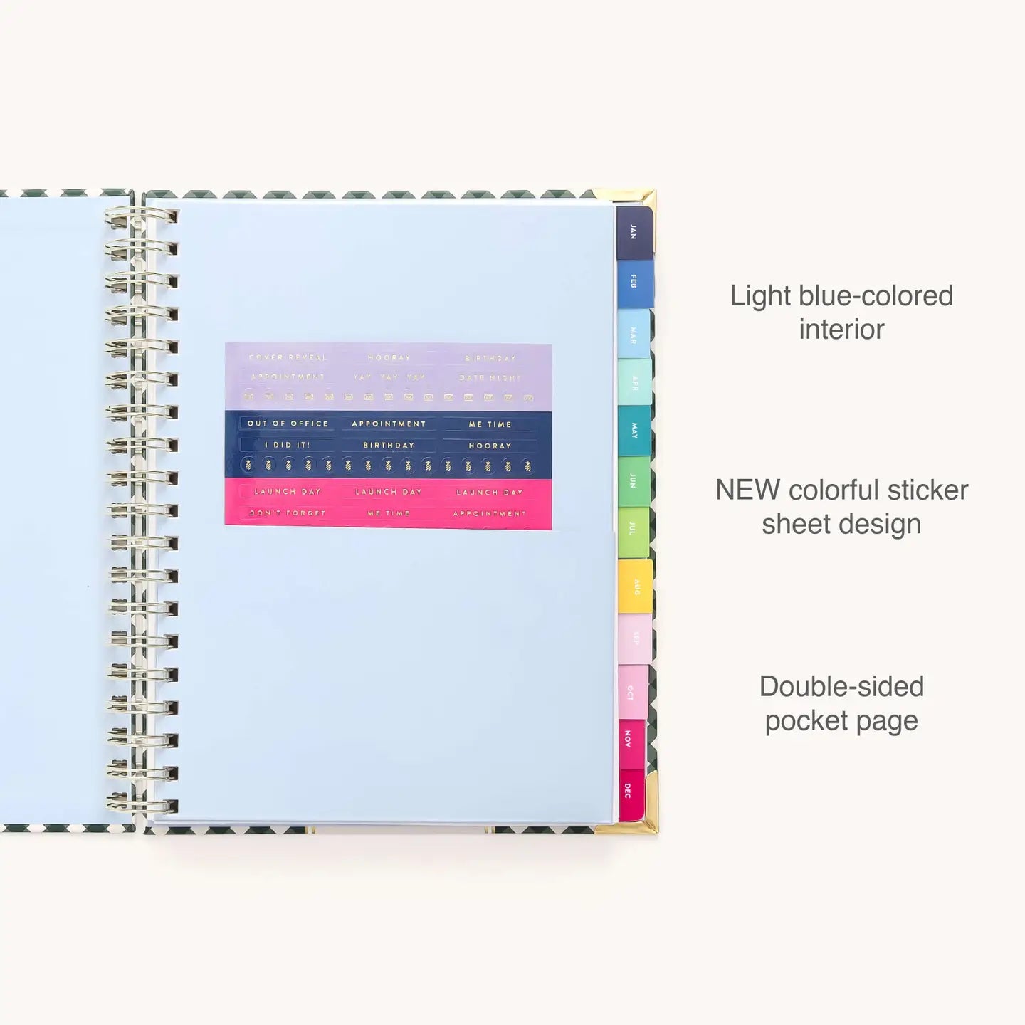 2026 Spiral Weekly Simplified Planner - Camp Gingham