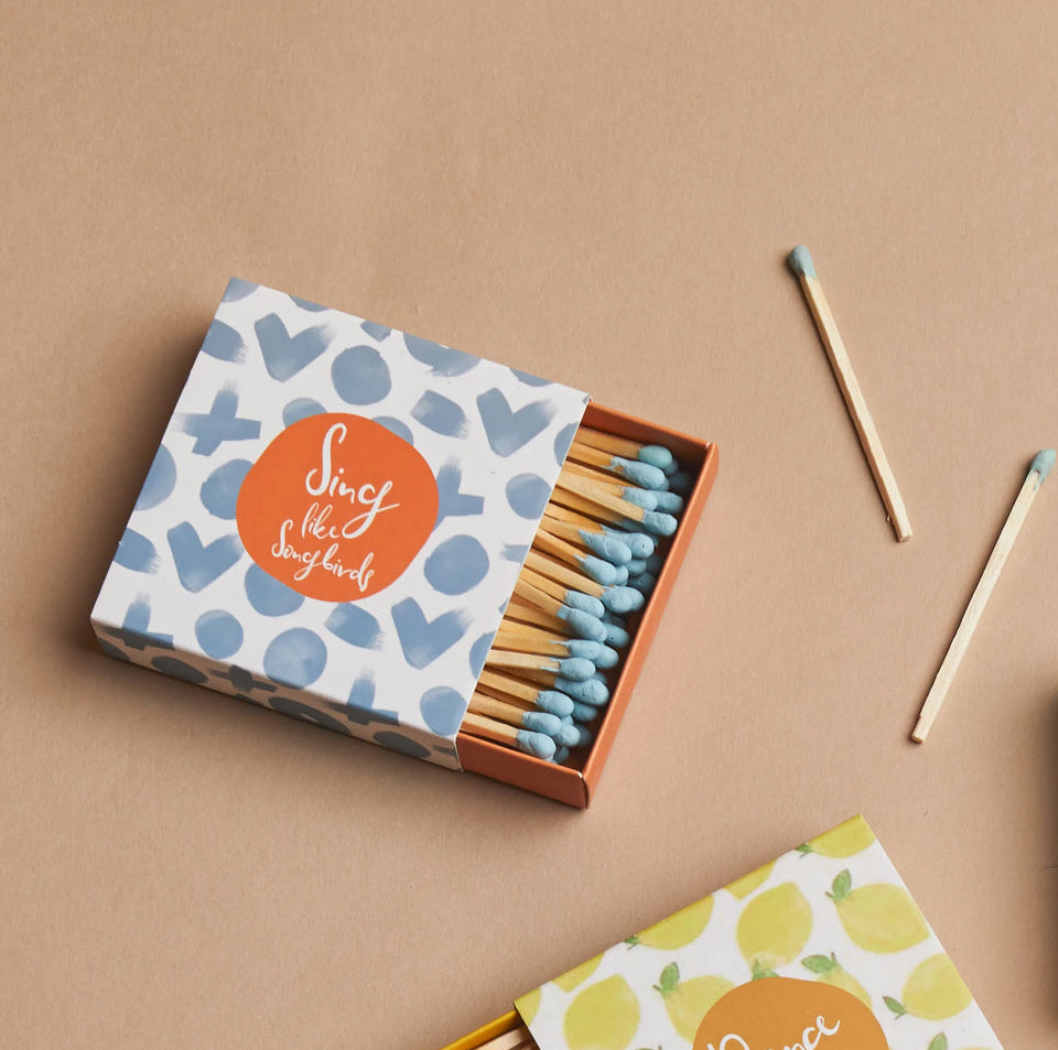 Sing Like Songbirds Matchbox - 70 Boxed Matches