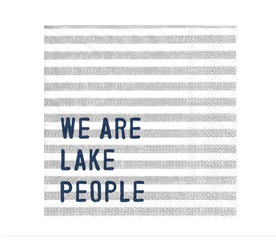 We Are Lake People Paper Cocktail Napkins