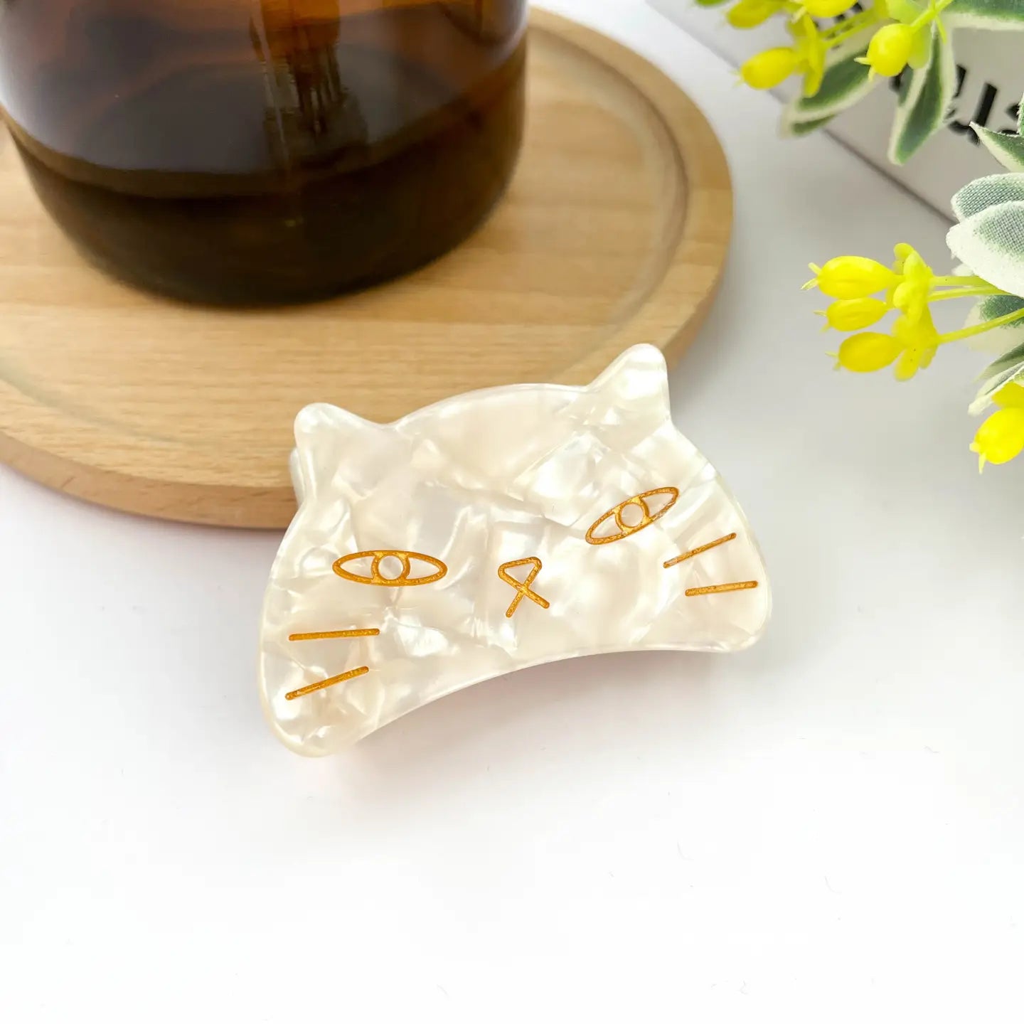 Cute Cat Claw Hair Clip - White