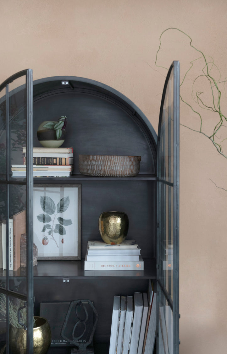 Metal Cabinet with Arched Top