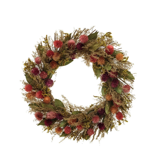 Dried Natural Botanicals Wreath