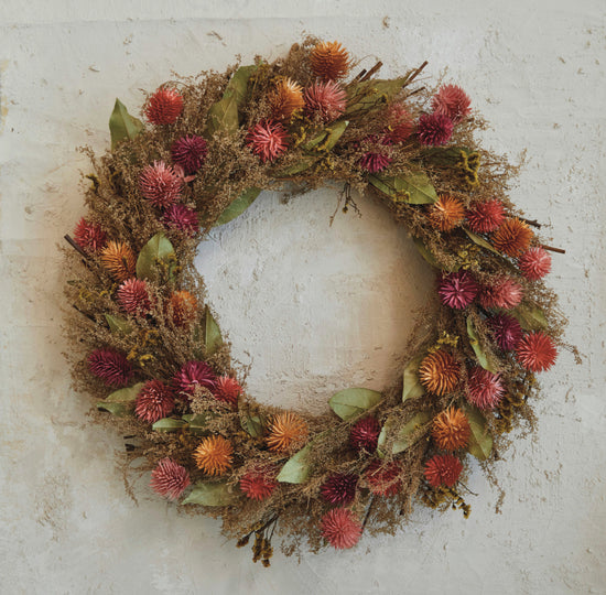 Dried Natural Botanicals Wreath