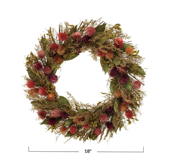 Dried Natural Botanicals Wreath