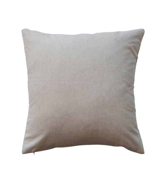 Cotton Printed Pillow with Skeleton Head