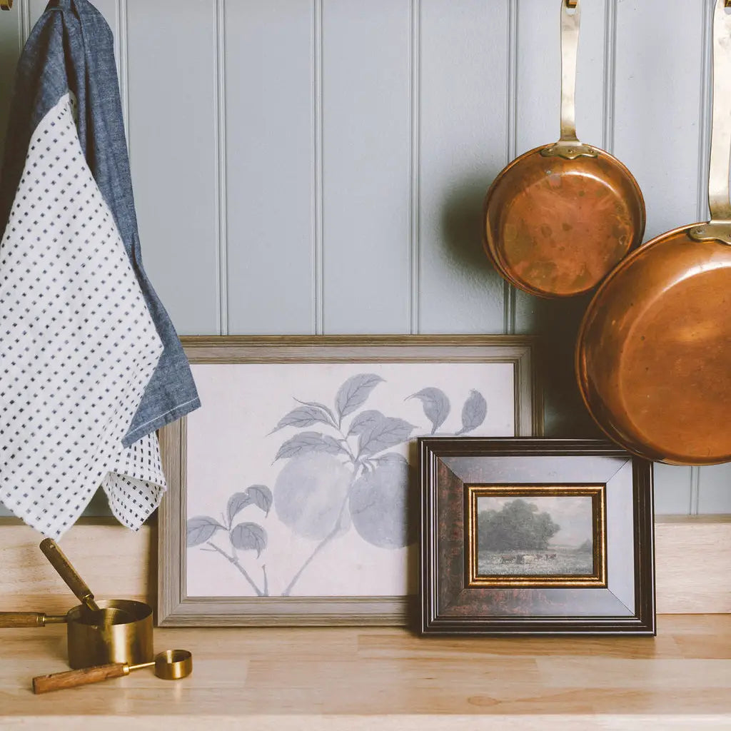 Branch of Fruit Bearing Tree Framed Antique Art