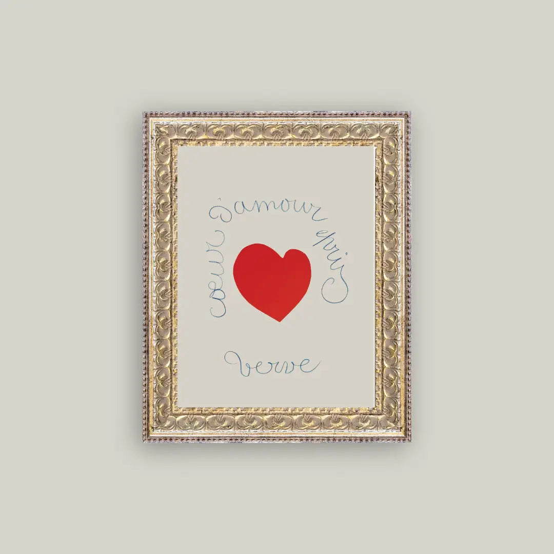 J’Amour Framed Antique Art Print