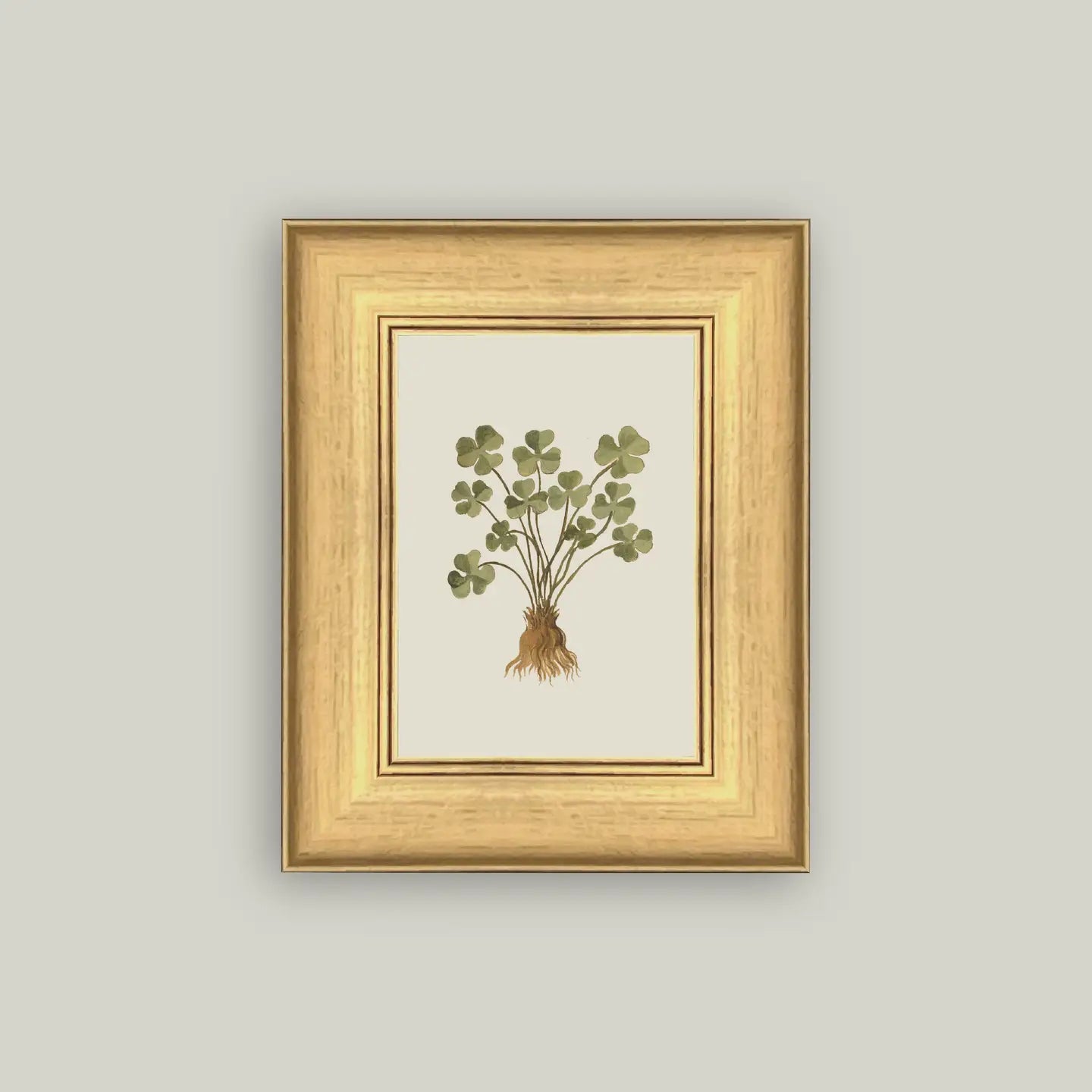 Rooted Luck Framed Antique Art Print
