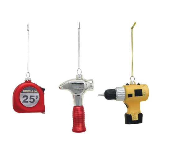 Measuring Tape with Glitter Holiday Ornament