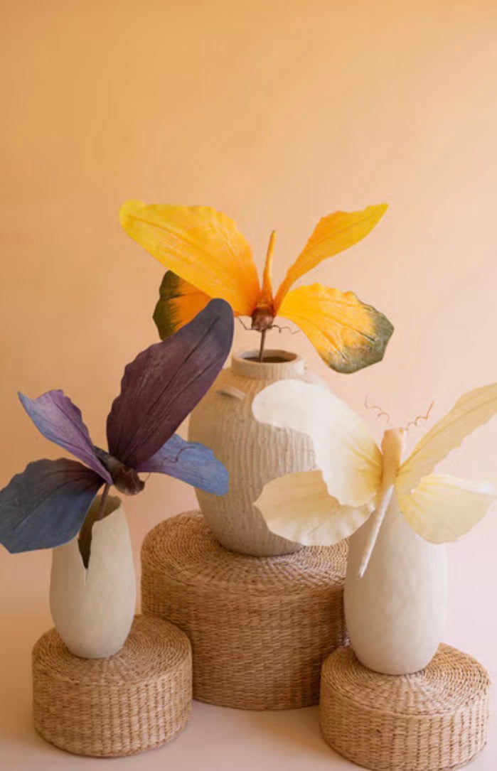 Large Botanical Butterfly - Lavender