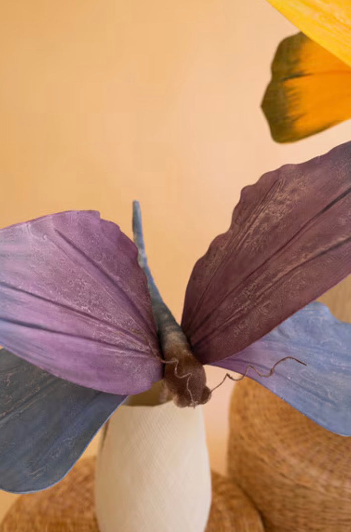 Large Botanical Butterfly - Lavender