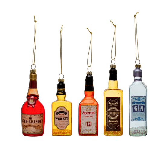 Liquor Bottle Holiday Ornament - Bourbon