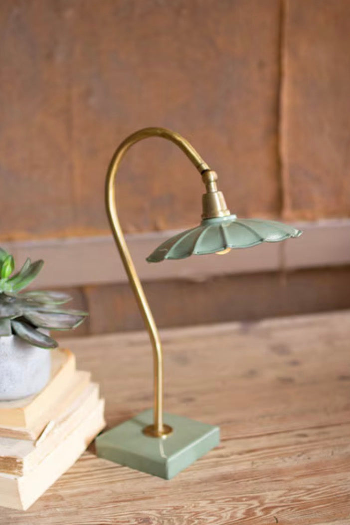 Antique Brass Gooseneck Lamp