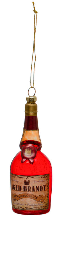 Liquor Bottle Holiday Ornament - Brandy