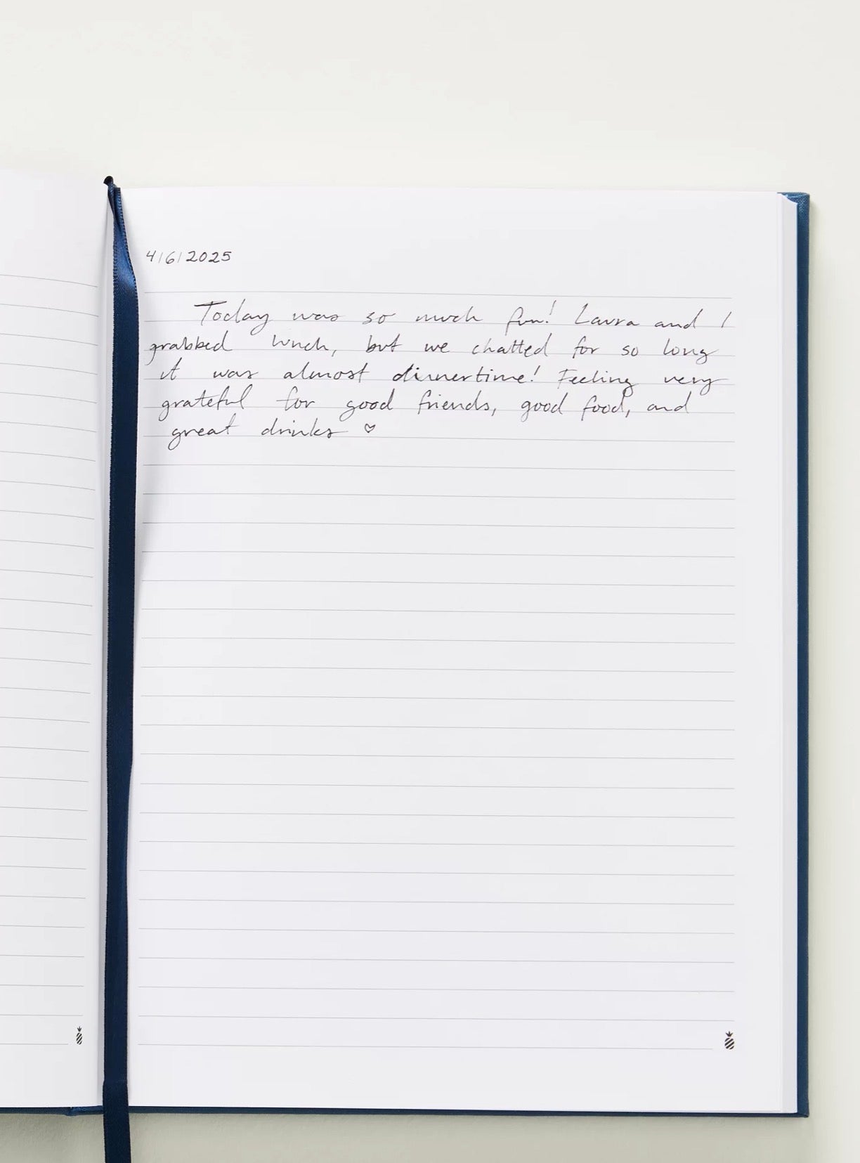 Linen Journal - Navy