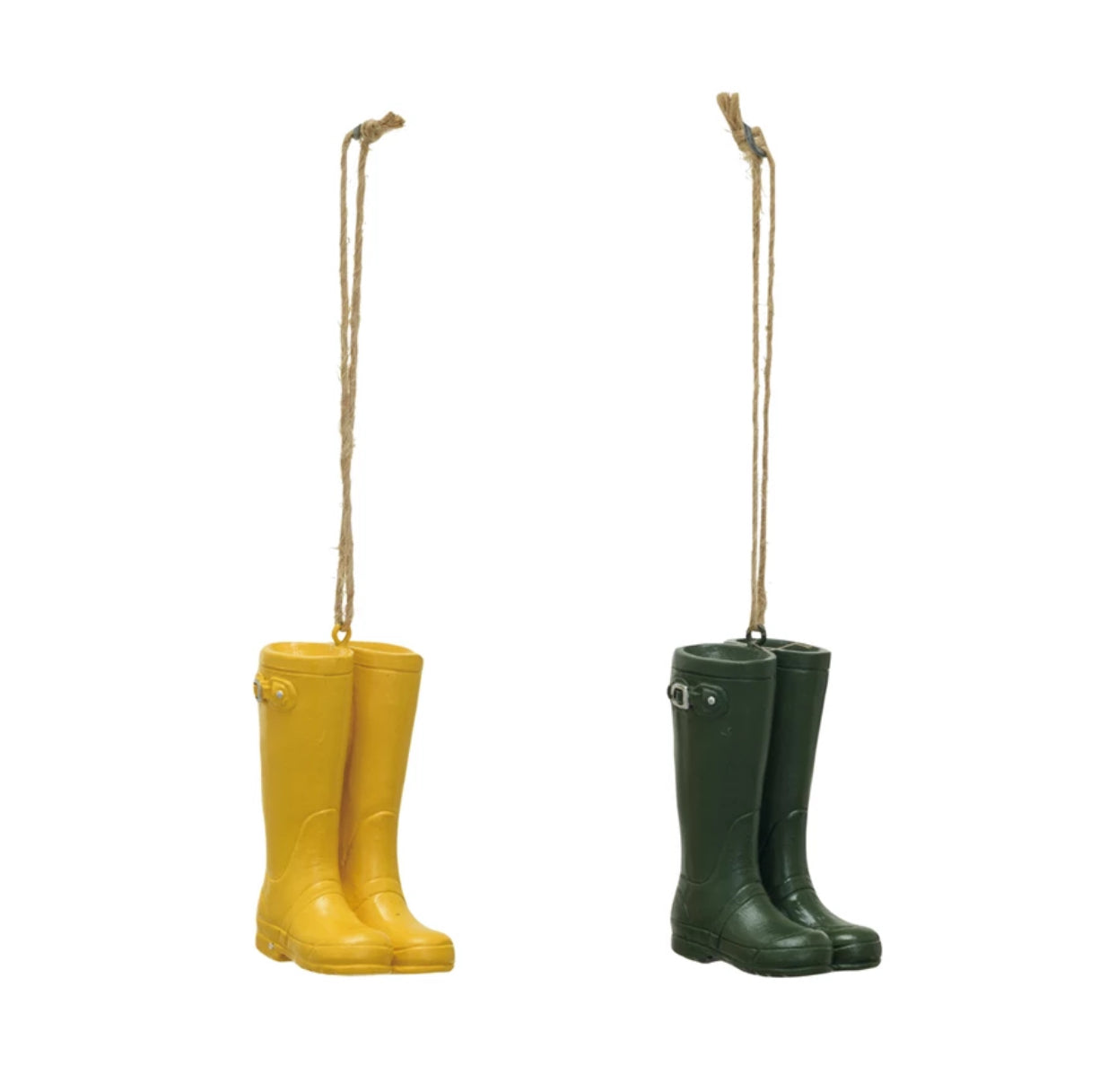 Garden Boots Holiday Ornament - Yellow