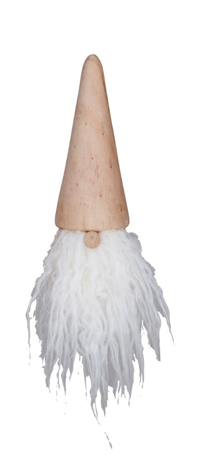 Wood & Faux Fur Gnome - Short