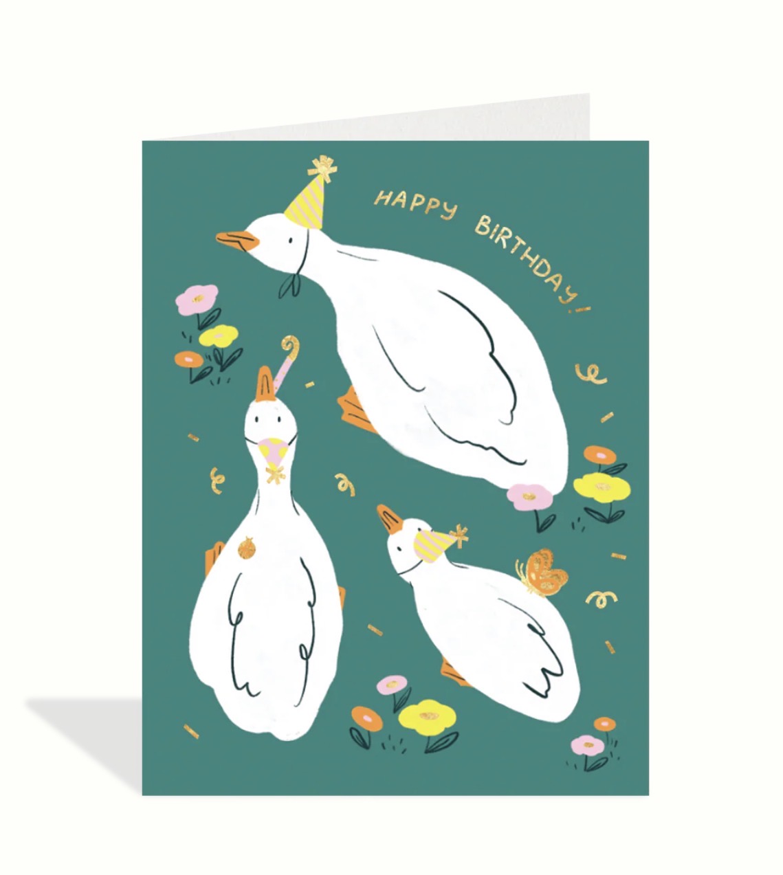 Birthday Goose Greeting Card