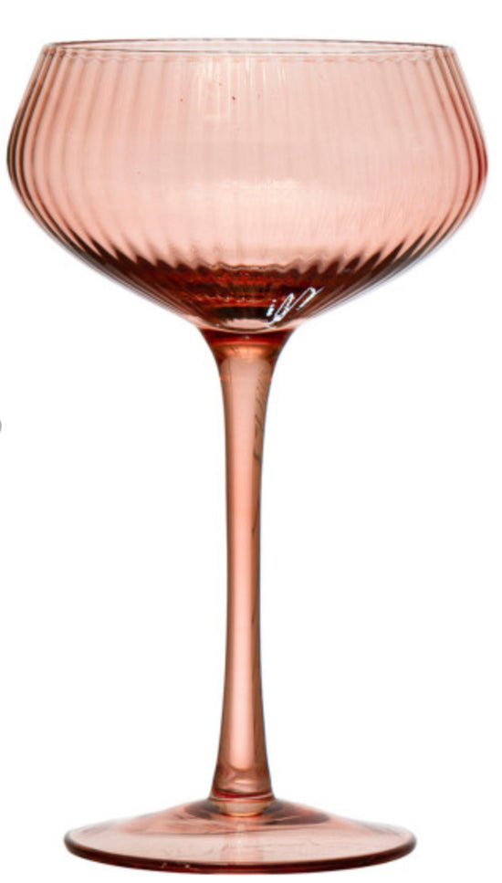 Stemmed Champagne/Coupe Glass - Pink