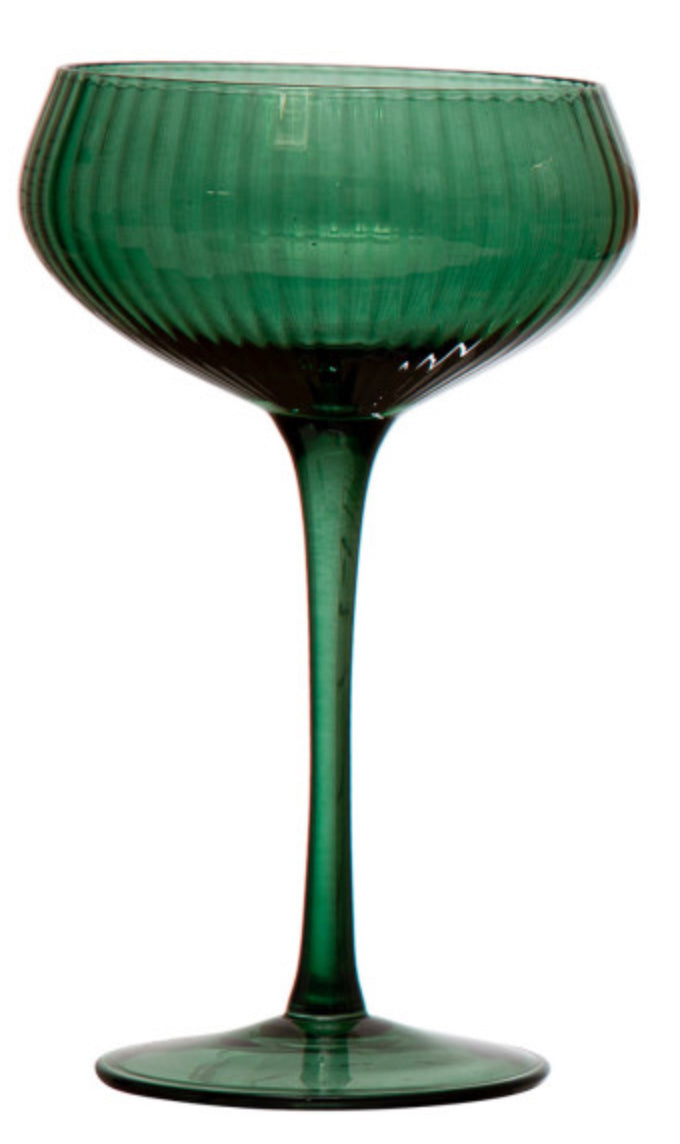 Stemmed Champagne/Coupe Glass - Green