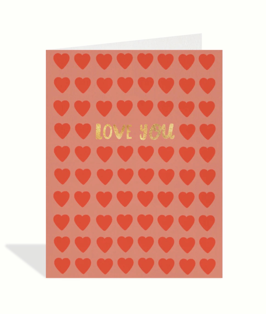 Red Hearts Greeting Card