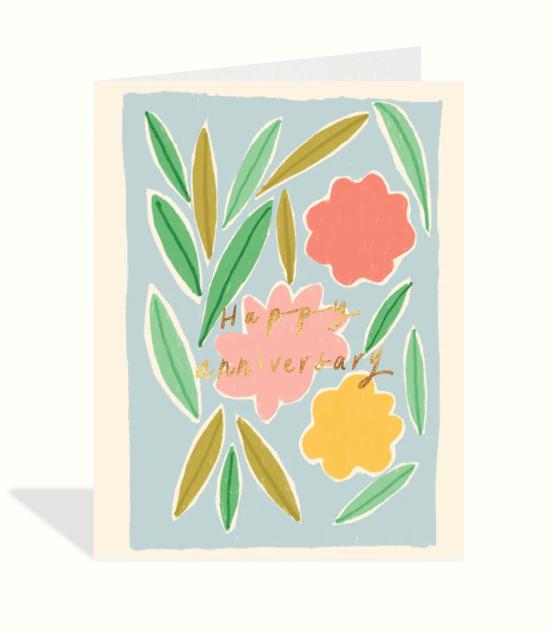 Floral Anniversary Greeting Card