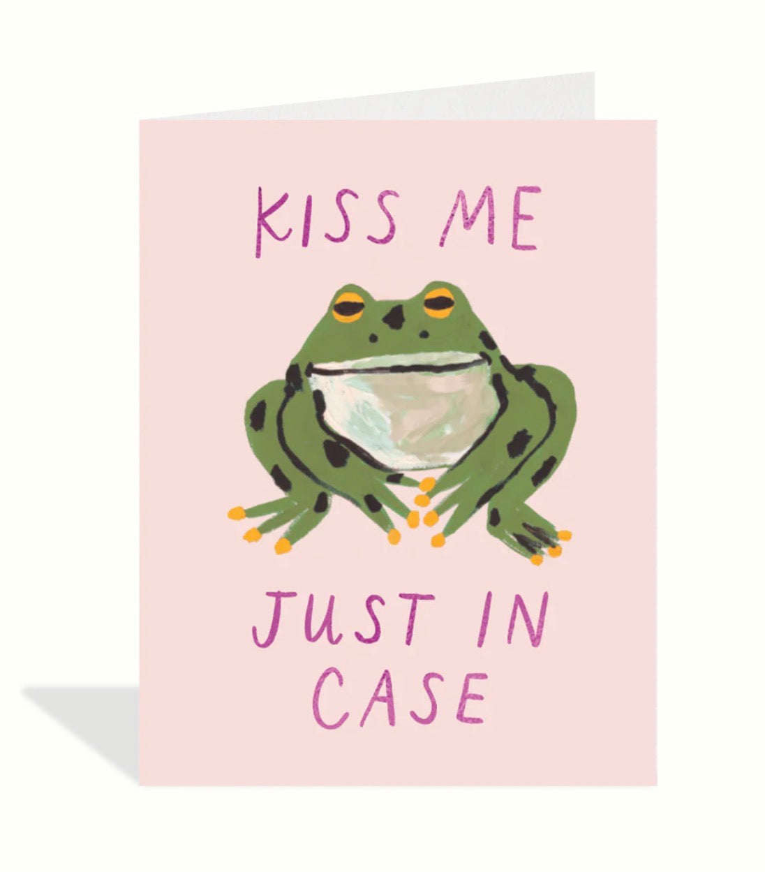 Cute Frog Kiss Greeting Card