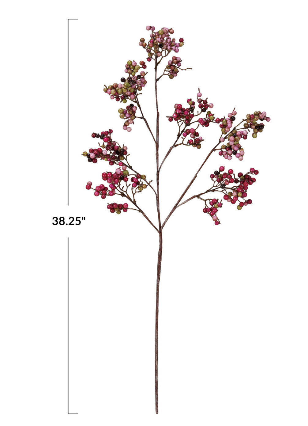 Faux Berry Stem, Burgundy