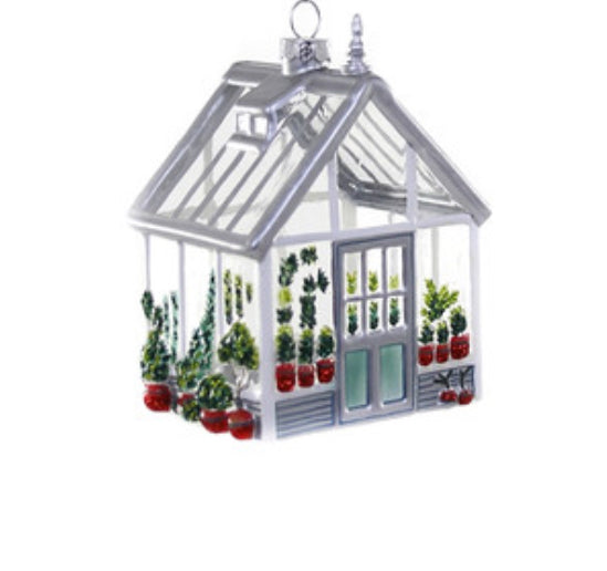 Greenhouse Holiday Ornament - Silver