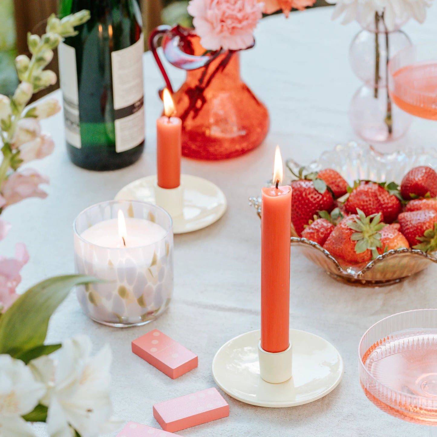 Simplicity Taper Candle Holder - Ivory