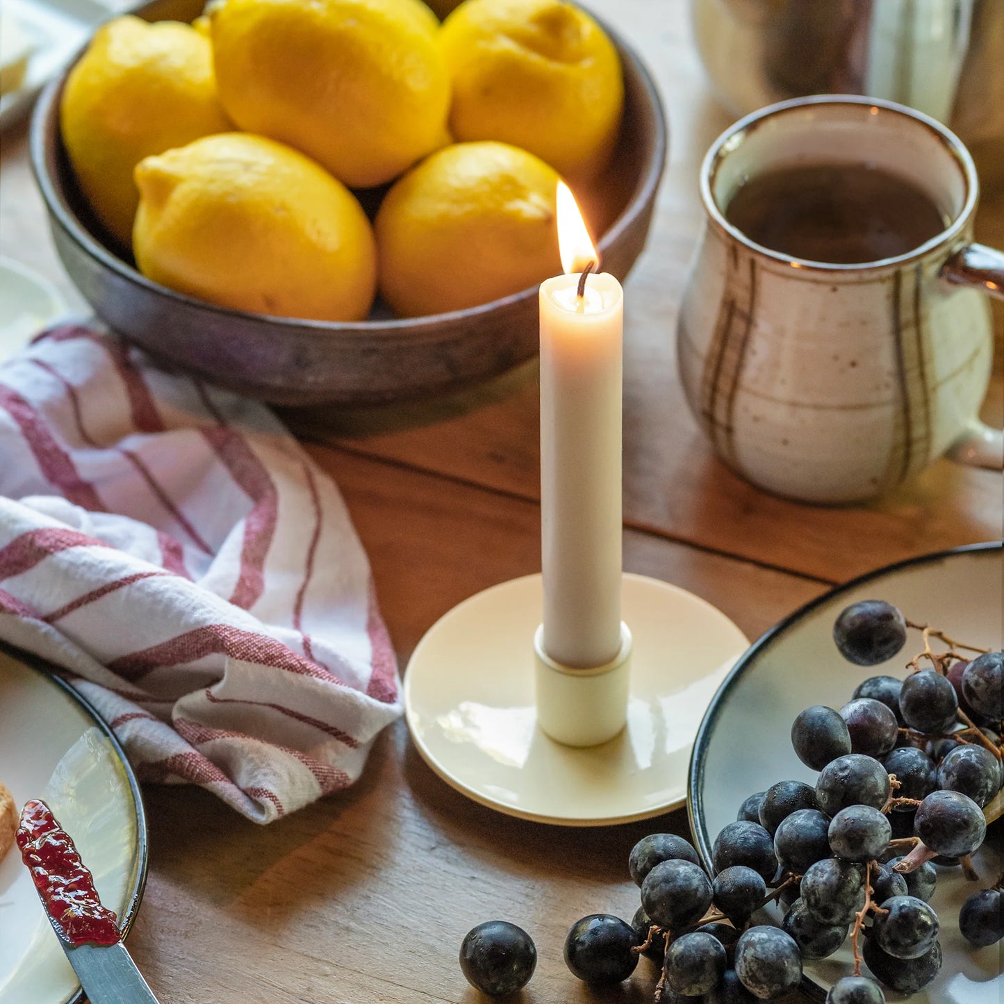 Simplicity Taper Candle Holder - Ivory