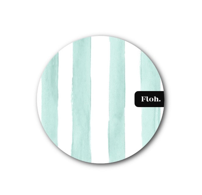 Mint Striped Coaster