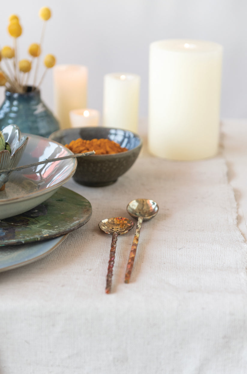 Hand-Forged Copper Spoons - Set of 4