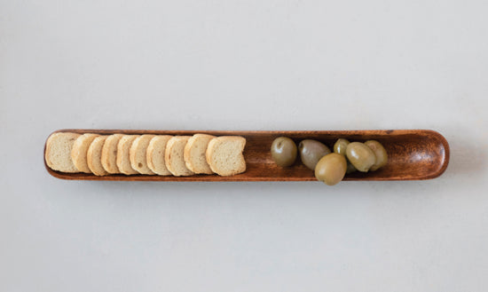 Acacia Wood Olive Tray