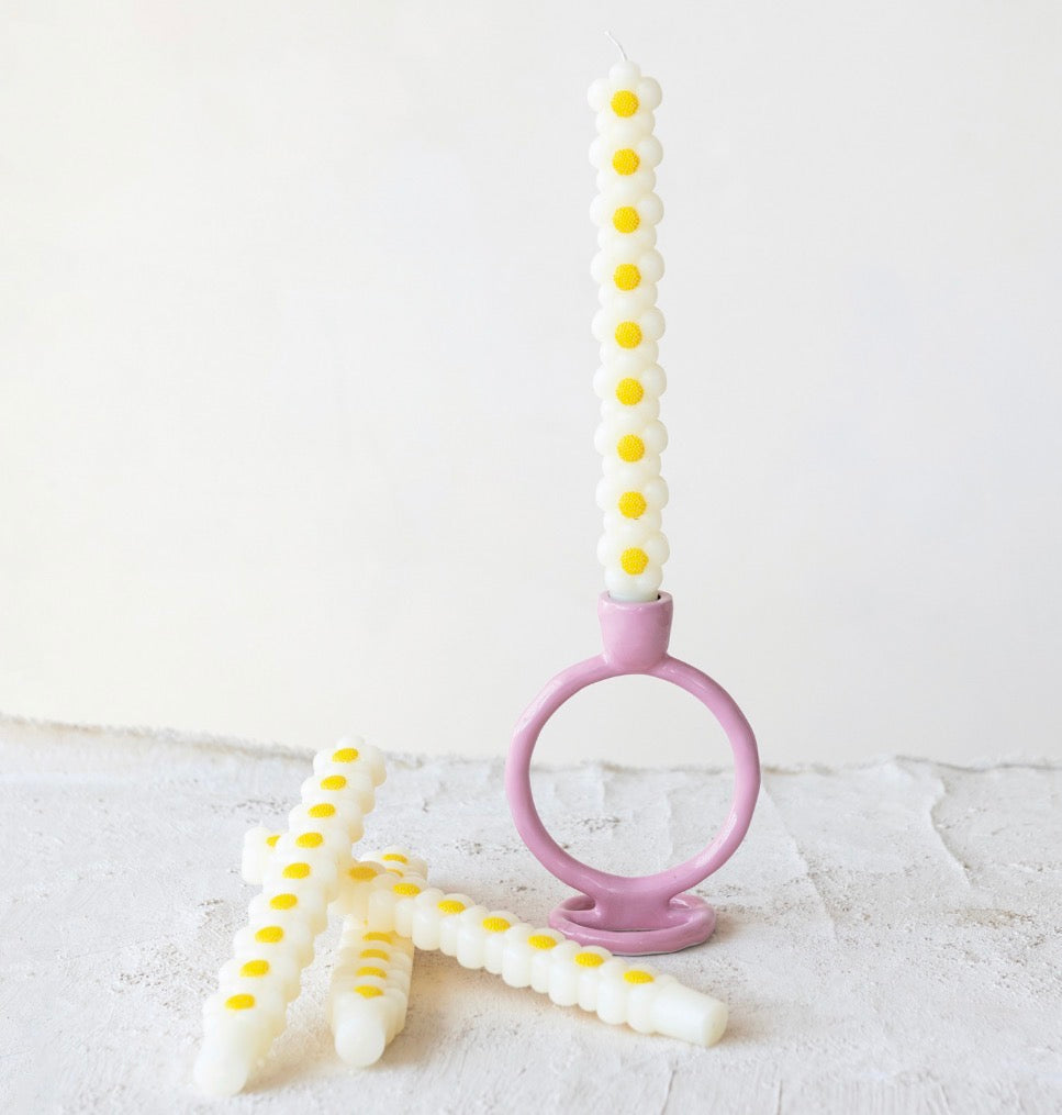 Daisy Shaped Taper Candles