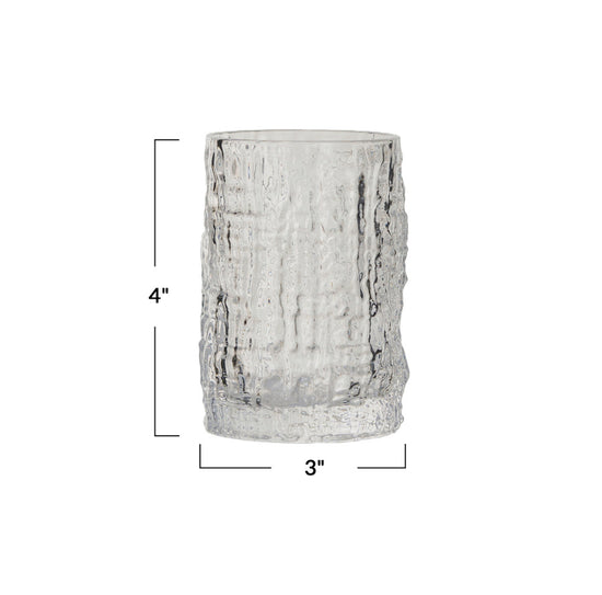 Embossed Drinking Glass