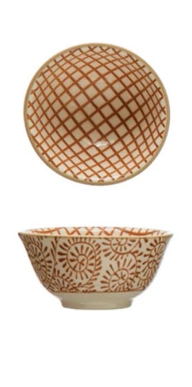 Stoneware Pinch Pot - Orange