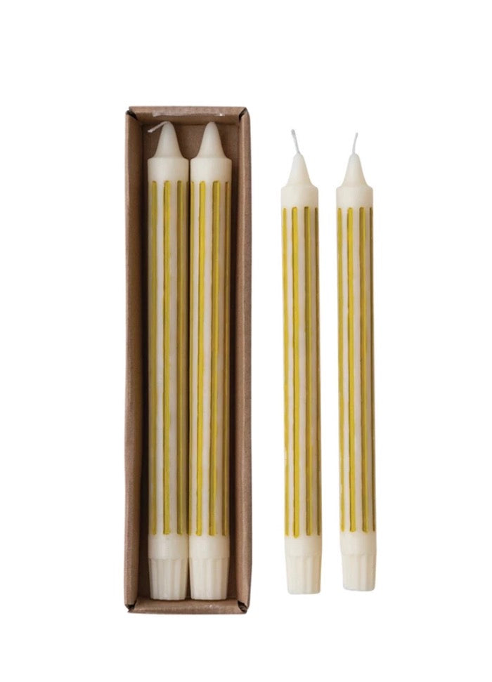 Unscented Taper Candle - Chartreuse